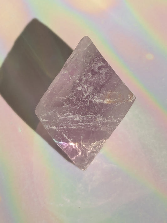 Fluorite Natural Octahedron (purple)