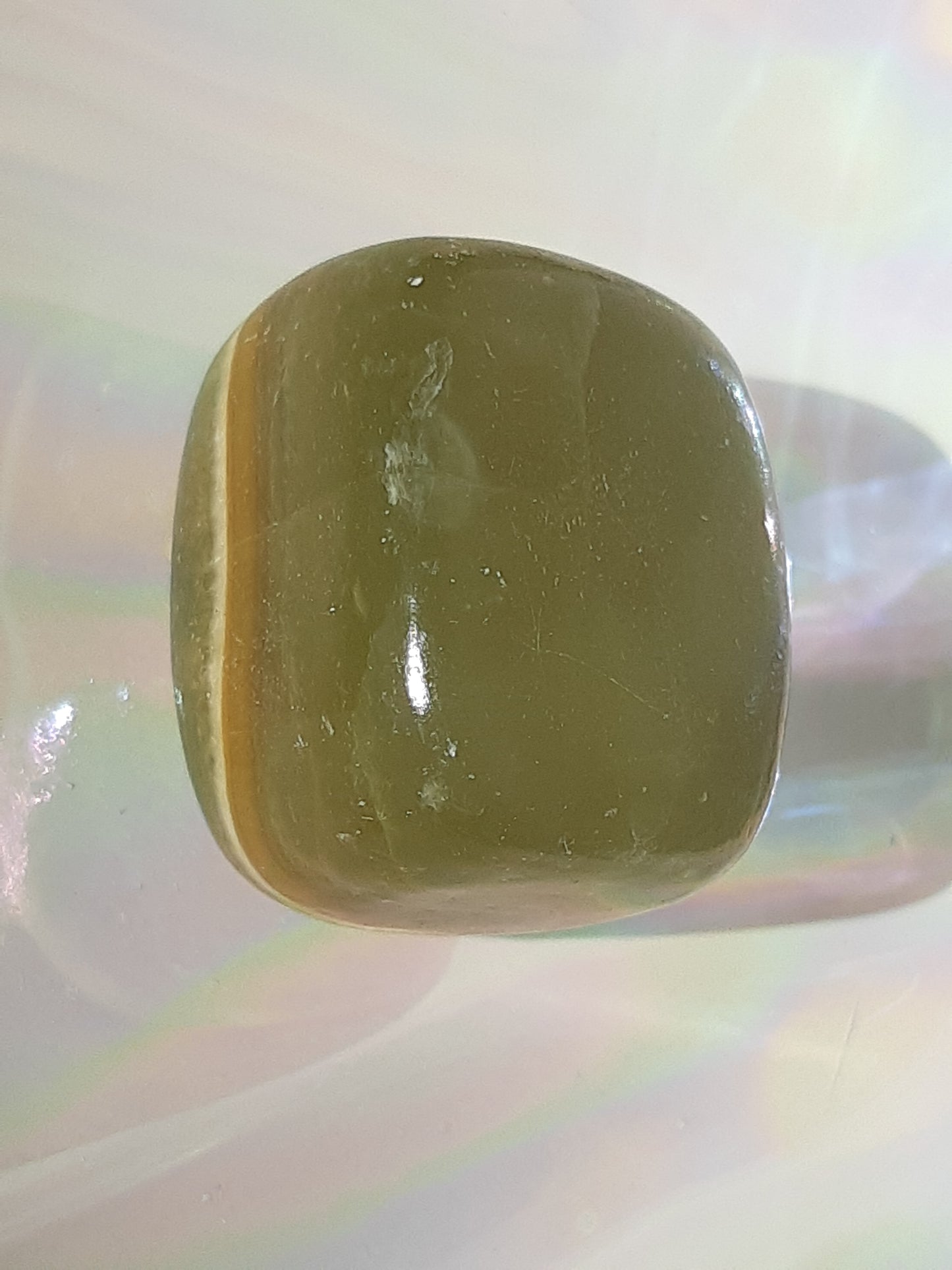 Green Calcite polished